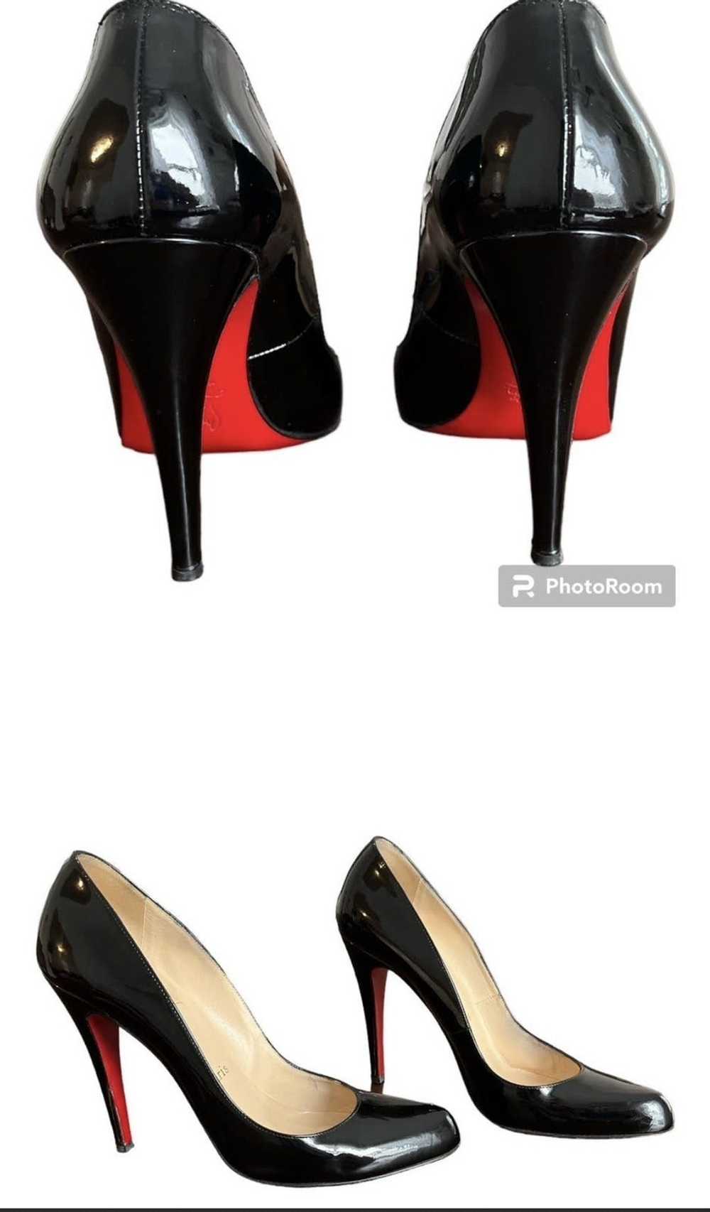 Christian Louboutin Black Louboutin Décolleté pat… - image 5