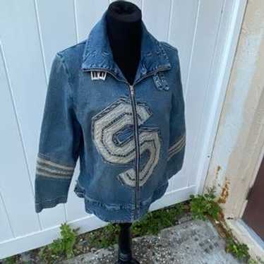 Supreme denim varsity jacket - Gem