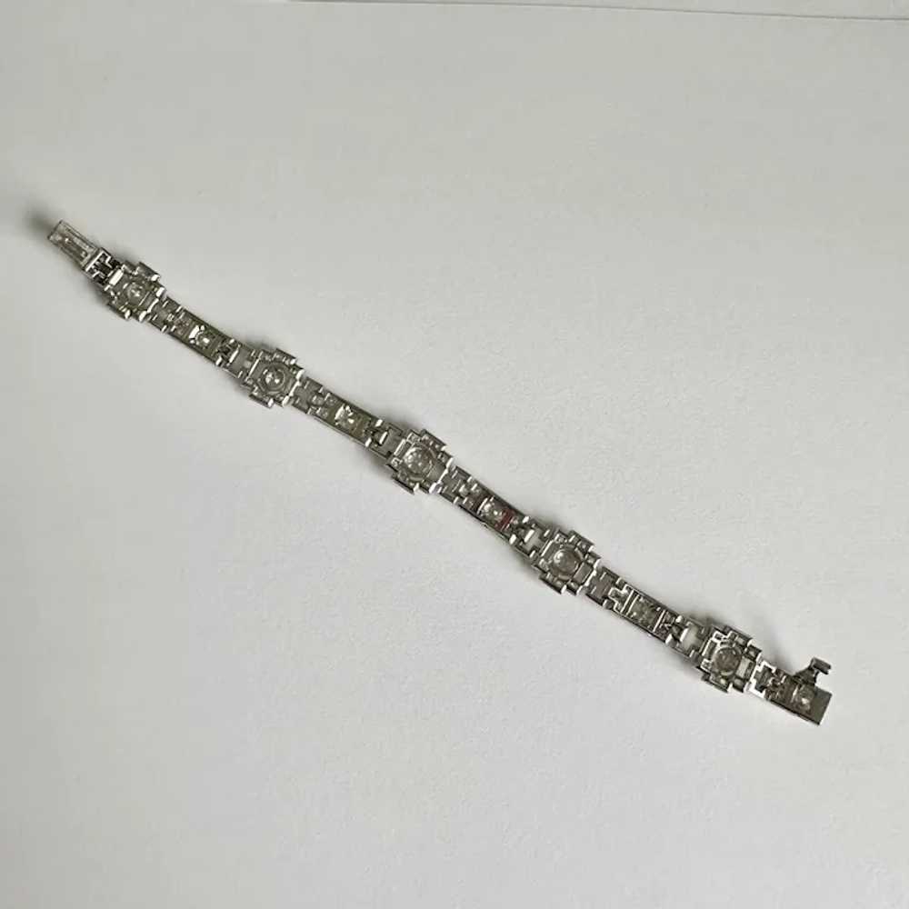 Antique French Art Deco Diamond Bracelet - image 5