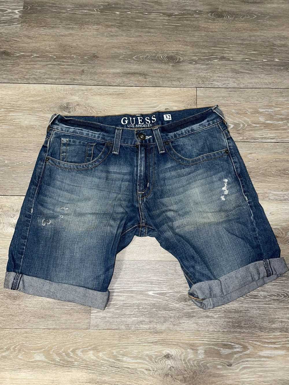 Guess × Vintage Guess denim jean shorts - image 1