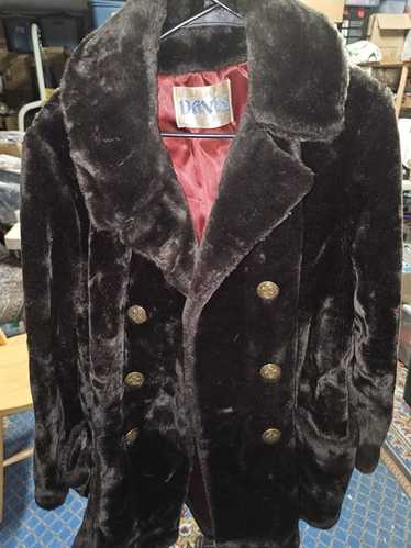 Vintage Styled By Davis Of Boston Wool And Faux Fur Hooded