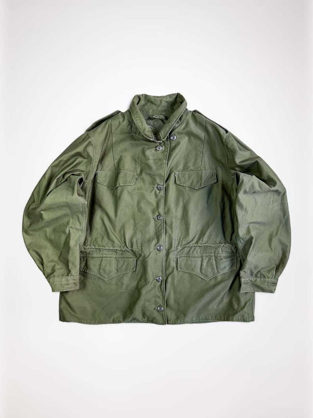 US M65 Olive Drab Button Up Field Jacket- 1960's - Gem