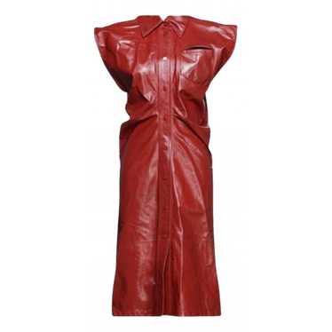 Bottega Veneta Leather mid-length dress - image 1