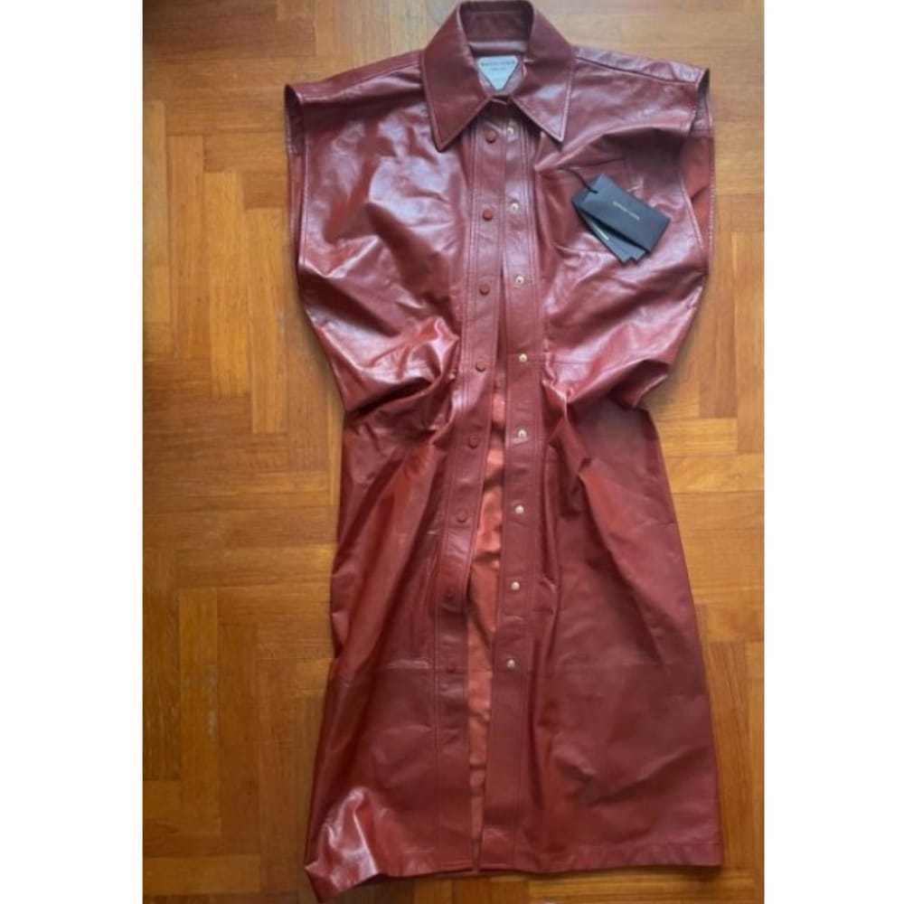 Bottega Veneta Leather mid-length dress - image 2