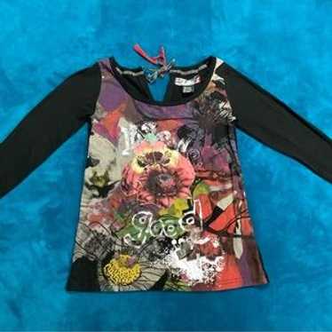 Desigual New & Good Multicolored Abstract Thin Sw… - image 1