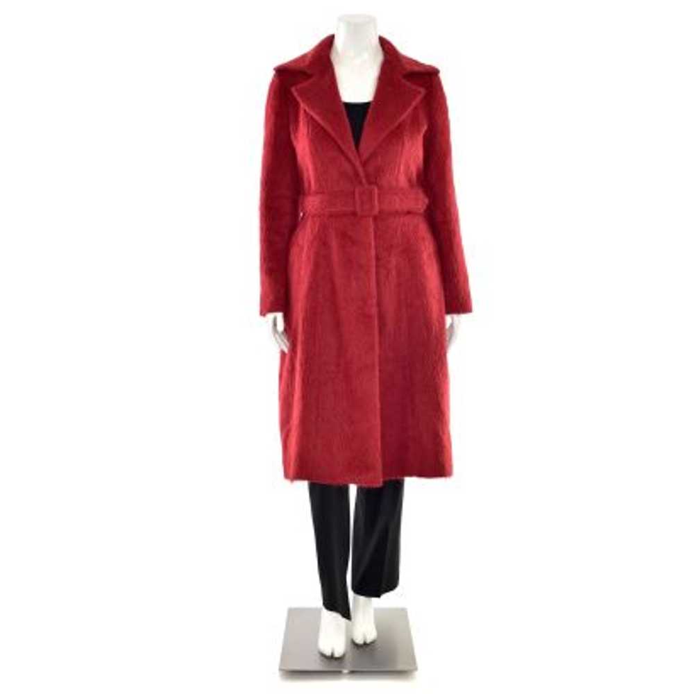 Oscar de la Renta Alpaca Wool Mid-Length Coat in … - image 3