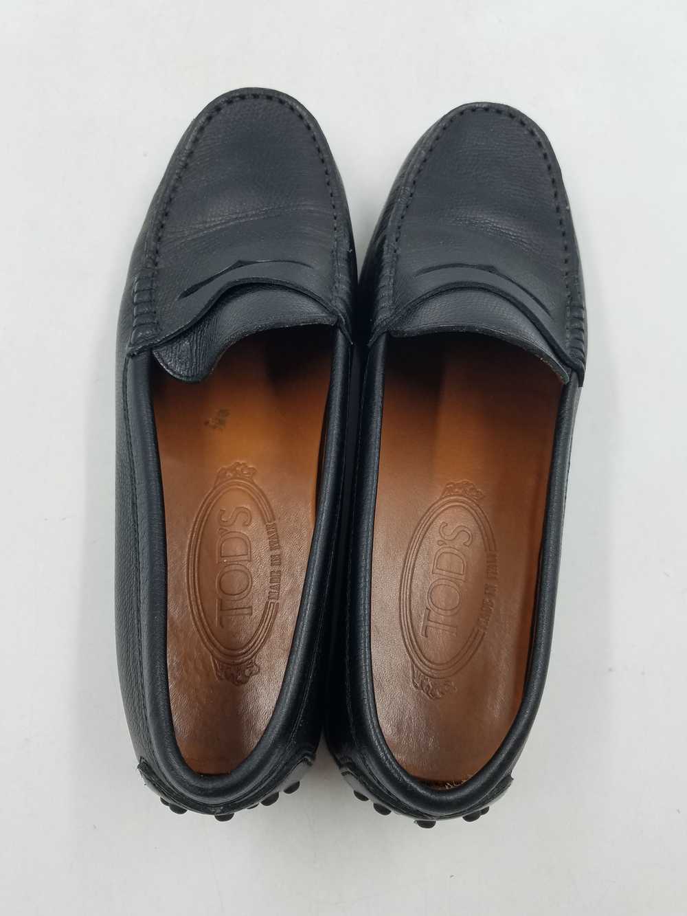 Tod's Black Penny Loafers W 6.5 COA - image 6