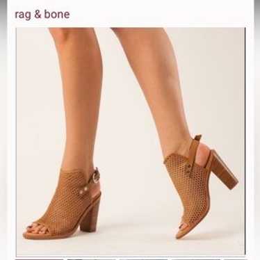 Rag & Bone “Wyatt” Open Toe Booties 37 - image 1