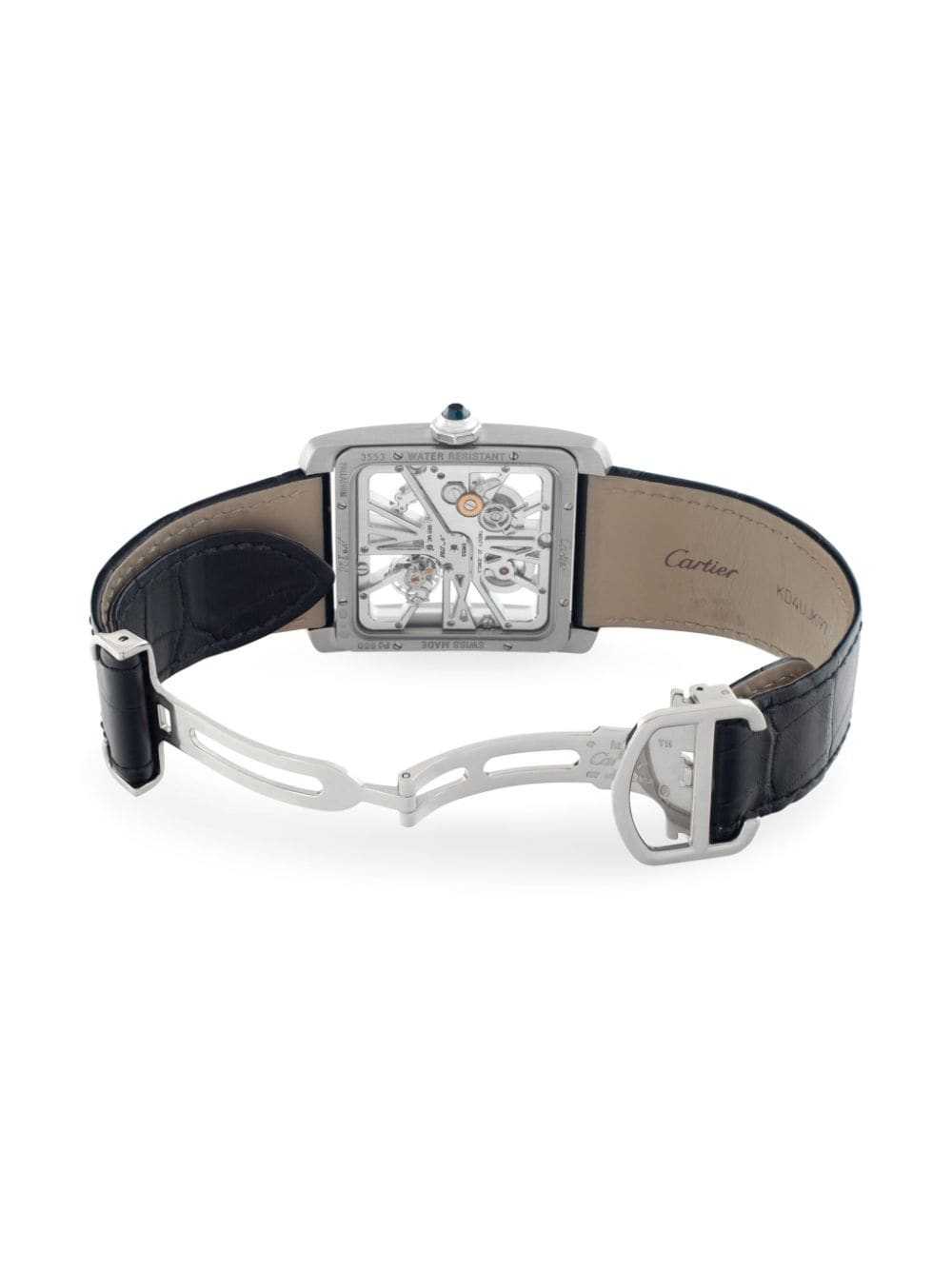 Cartier 2014 pre-owned Tank MC Skeleton 34mm - Si… - image 4