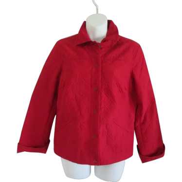 REQUIREMENTS Christmas Red Lightweight Lined Quil… - image 1