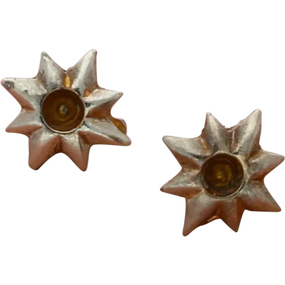 Silver Plated Dainty Star Stud (As-Is) Earrings - image 1