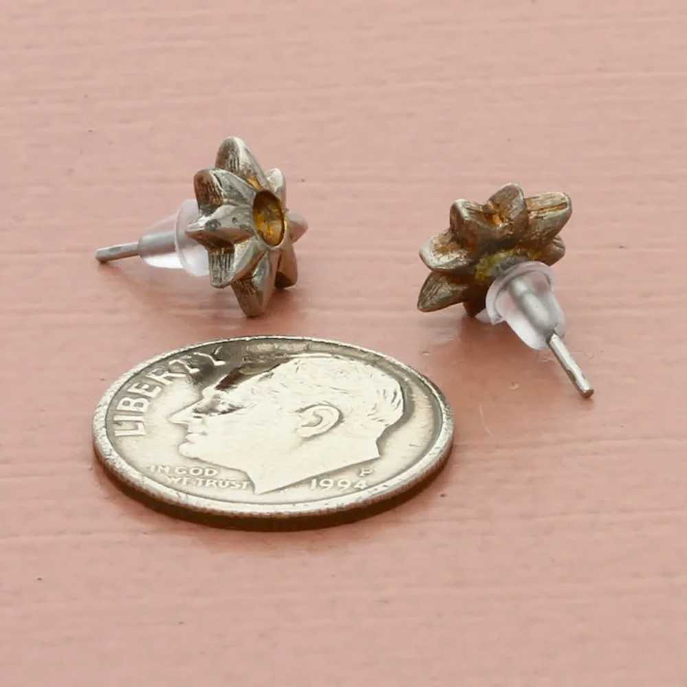 Silver Plated Dainty Star Stud (As-Is) Earrings - image 2