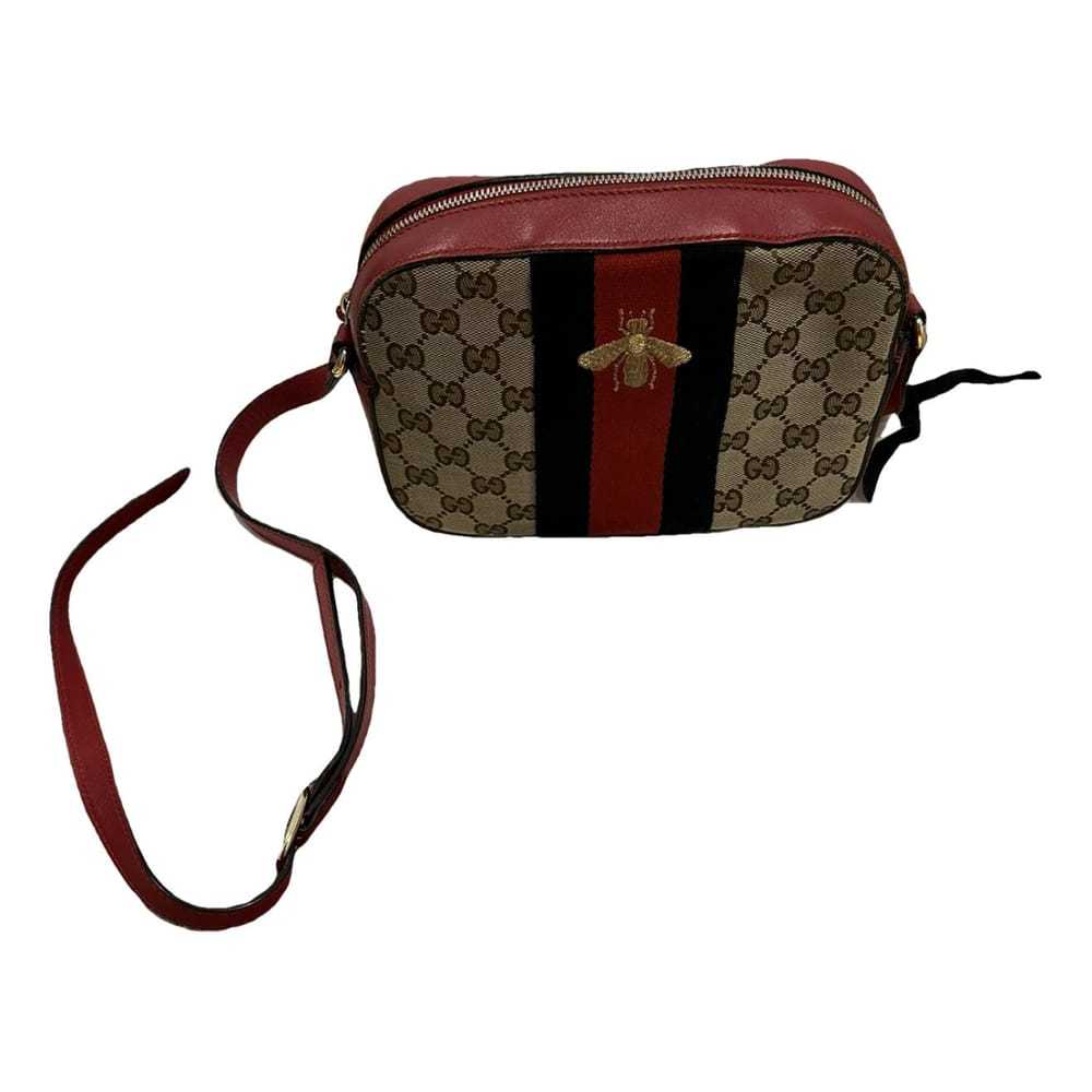 Gucci Webby Bee leather crossbody bag - image 1