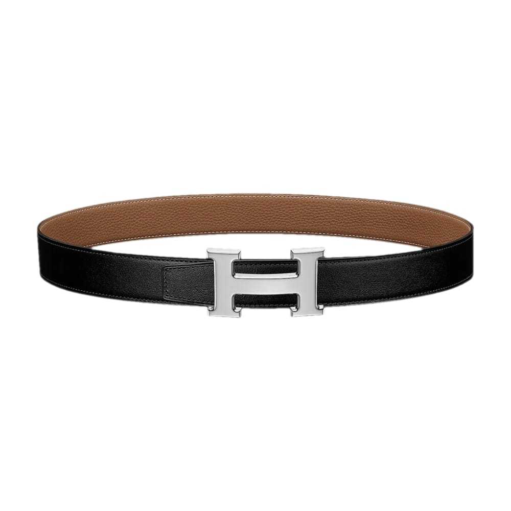 Hermès H leather belt - image 1