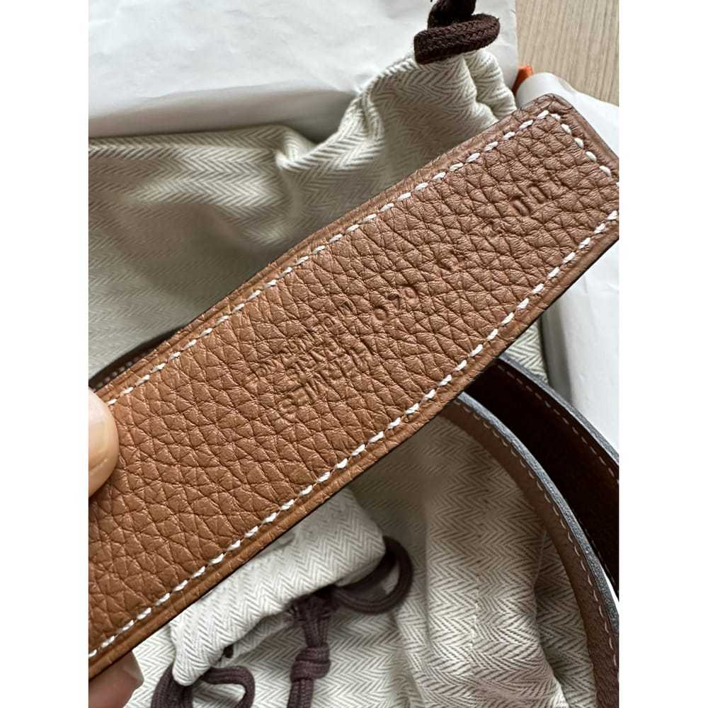 Hermès H leather belt - image 6