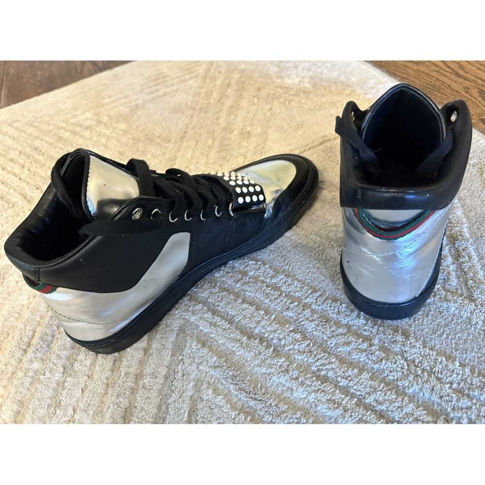 Gucci Leather high trainers - image 2