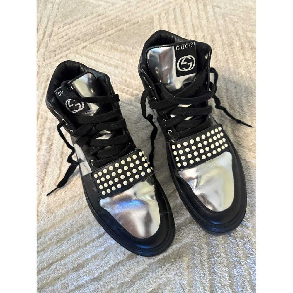 Gucci Leather high trainers - image 3