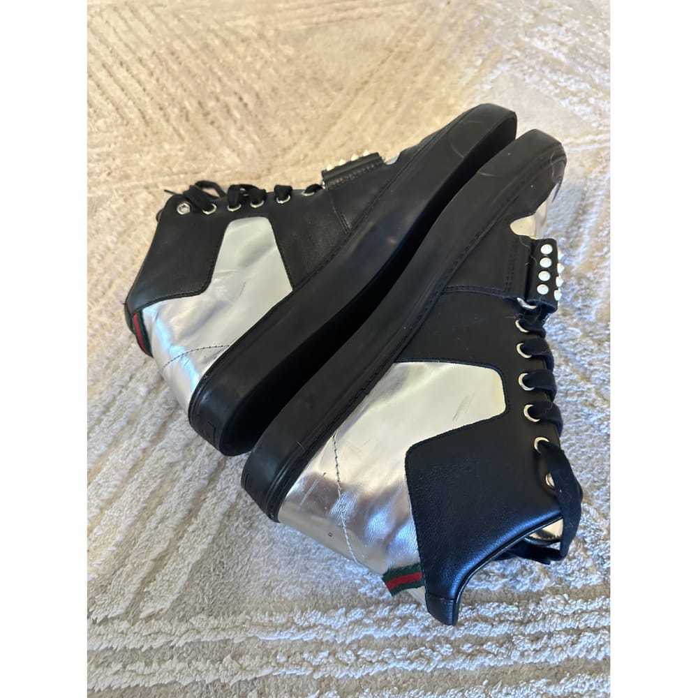 Gucci Leather high trainers - image 5