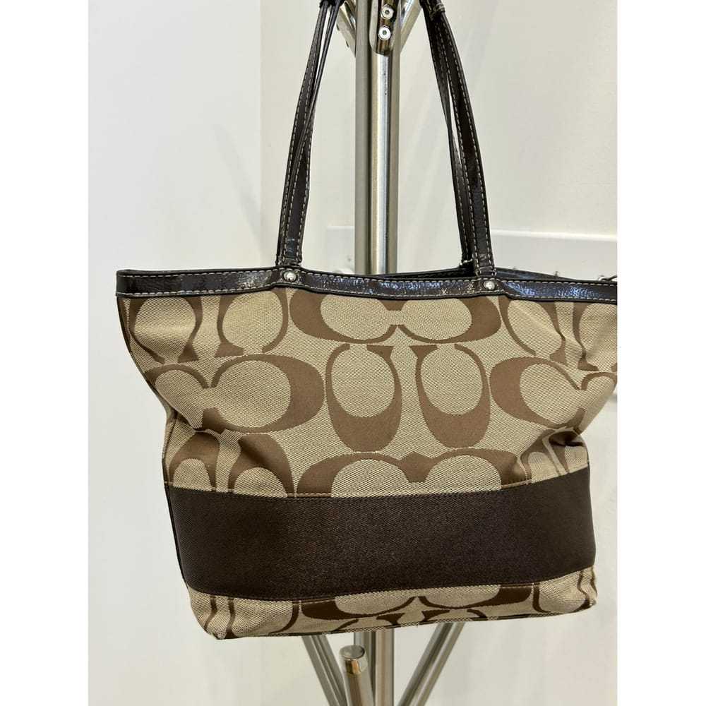 Signature sufflette cloth handbag Coach Black in Cloth - 32021205