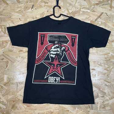 obey graphic t shirt - Gem