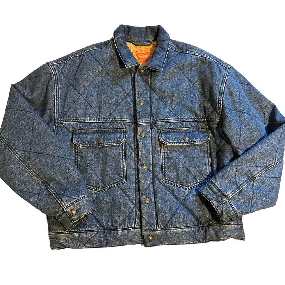 Levi's Levi’s Stay Loose Quilted Type ll Trucker … - image 1