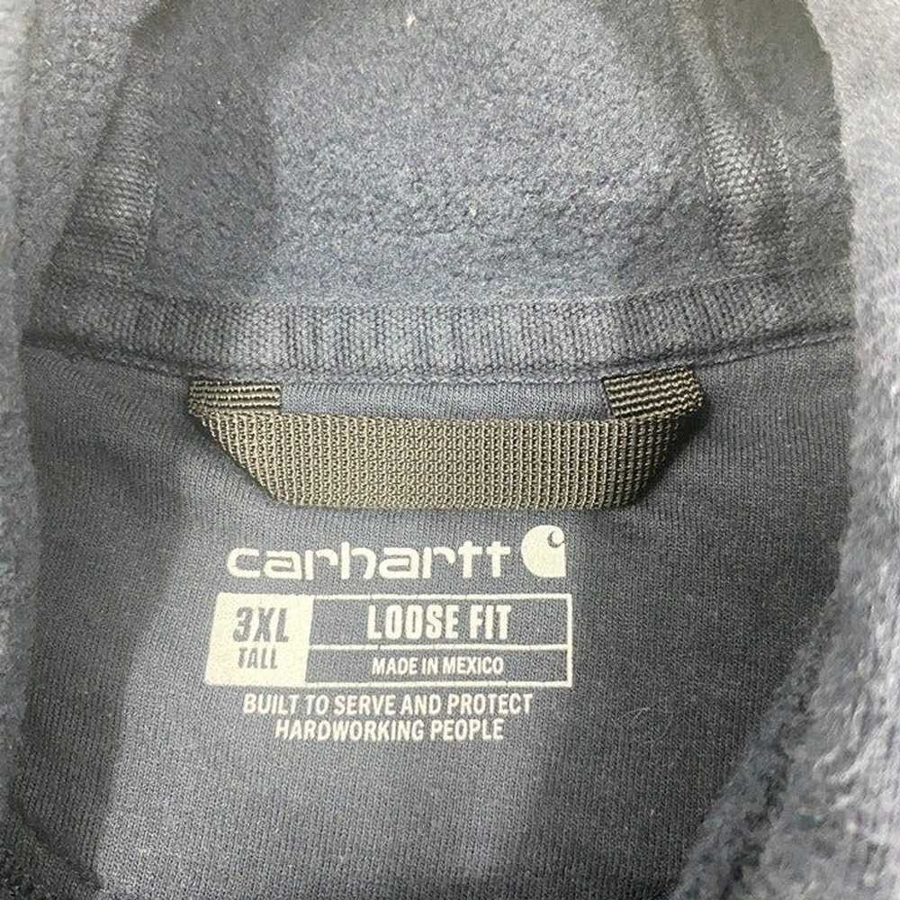 Carhartt Navy Blue Carhartt Hoodie Size 3XL Tall … - image 3