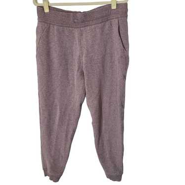 lululemon pants joggers women Size 6 purple Drawstring Reflector Pockets 
