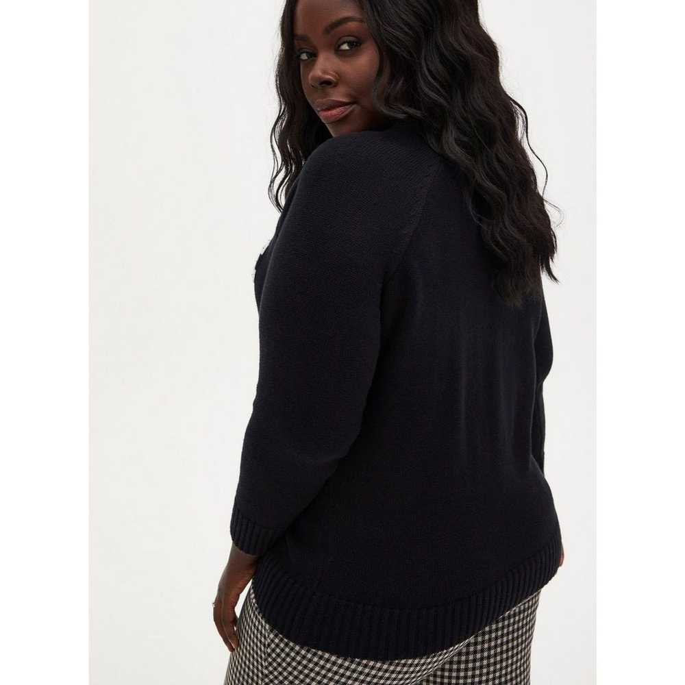 Other Torrid Wmns 0X Black Embellishe LOVE Cotton… - image 10