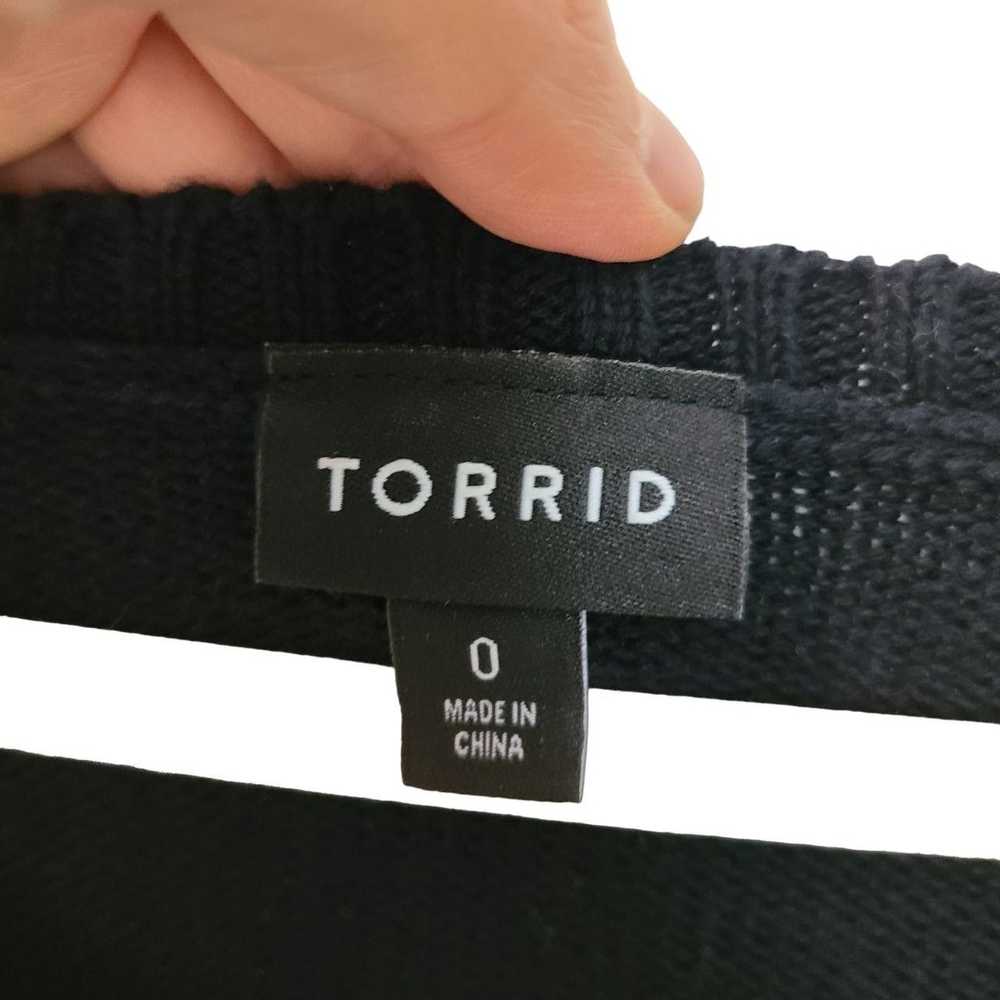 Other Torrid Wmns 0X Black Embellishe LOVE Cotton… - image 7