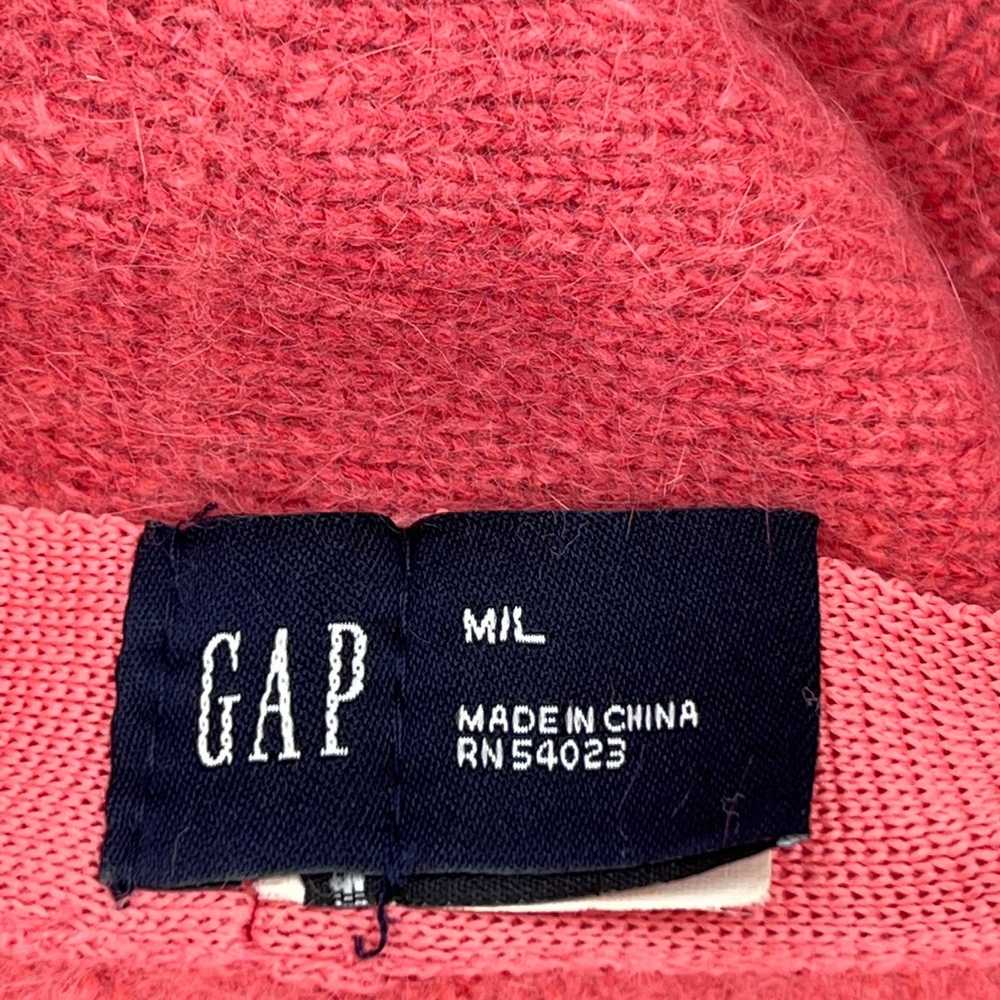 Gap GAP Bucket Hat Knit Soft Bow Pink Y2K Angora … - image 5