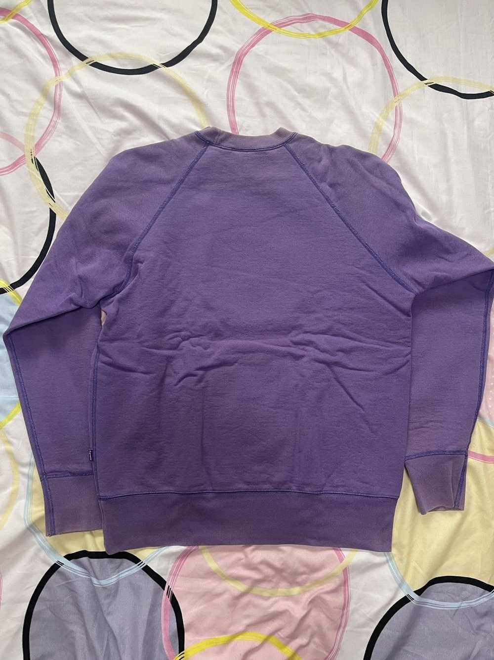 Supreme Supreme 2005 teal on purple box logo crew… - image 2