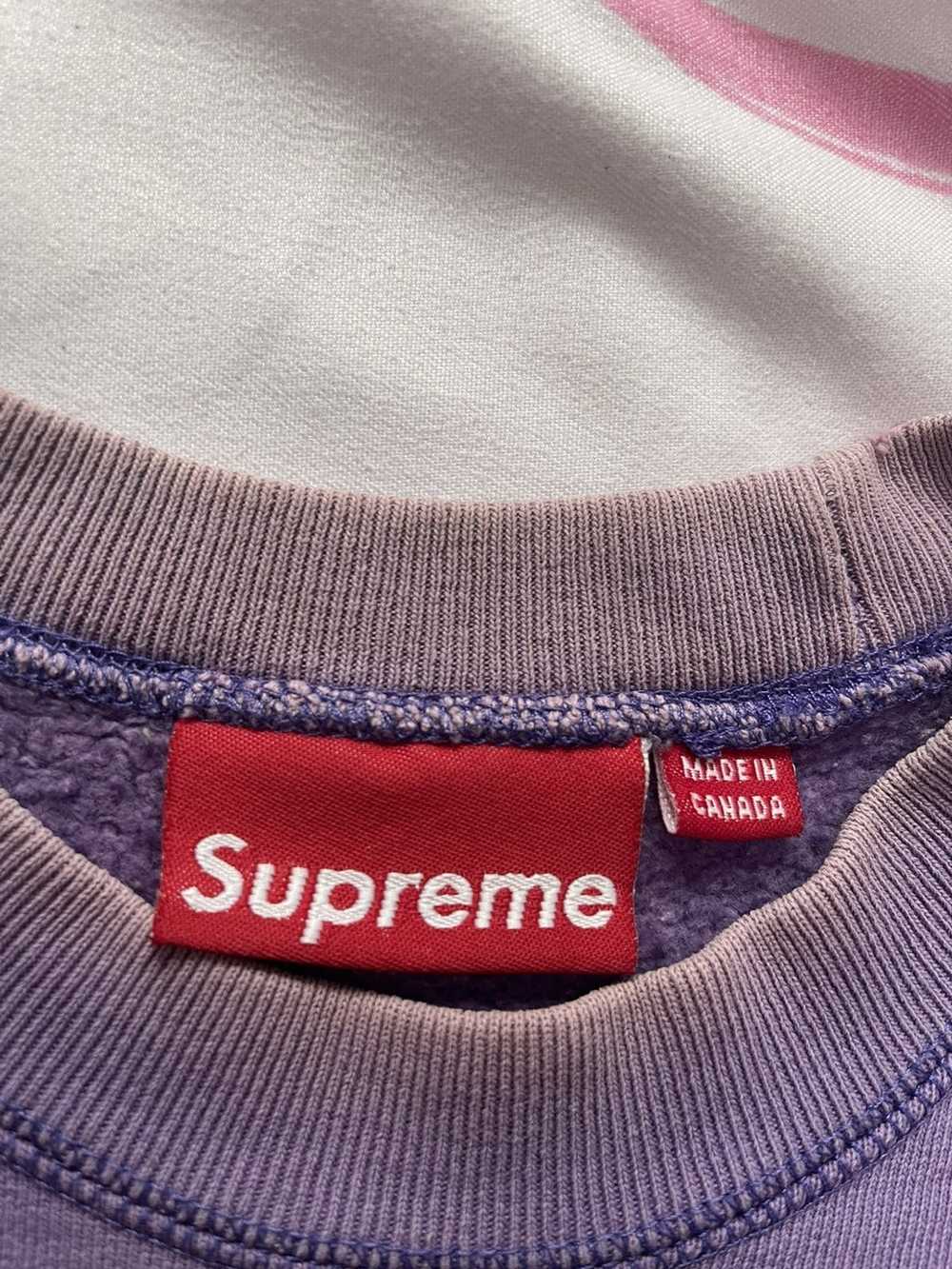 Supreme Supreme 2005 teal on purple box logo crew… - image 8