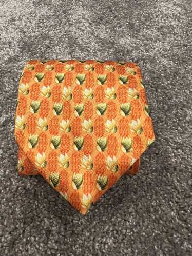 Ermenegildo Zegna Zegna Orange Patterned Tie