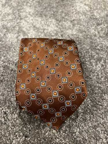 Ermenegildo Zegna Zegna Brown Patterned Tie