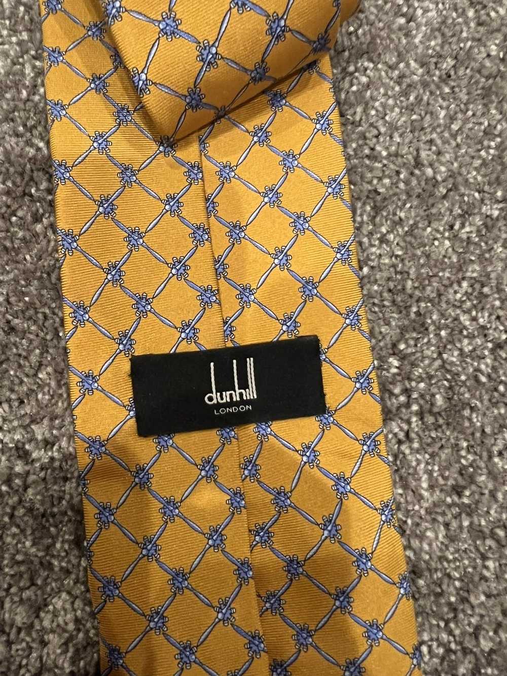 Alfred Dunhill Dunhill Yellow and Blue Patterned … - image 2