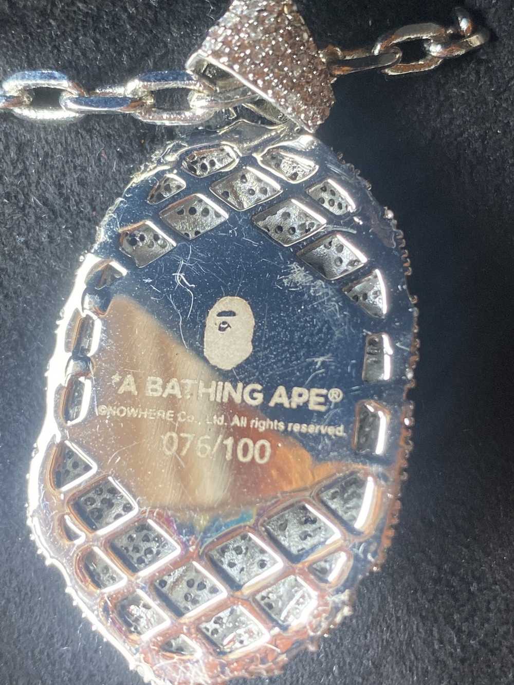 Bape Ape Head Crystal Stone Necklace - image 3