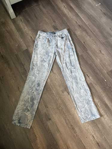 Streetwear Blue angel denim texture