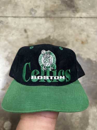 Vintage Boston Celtics Mesh Trucker Snapback Hat Cap 80s NBA