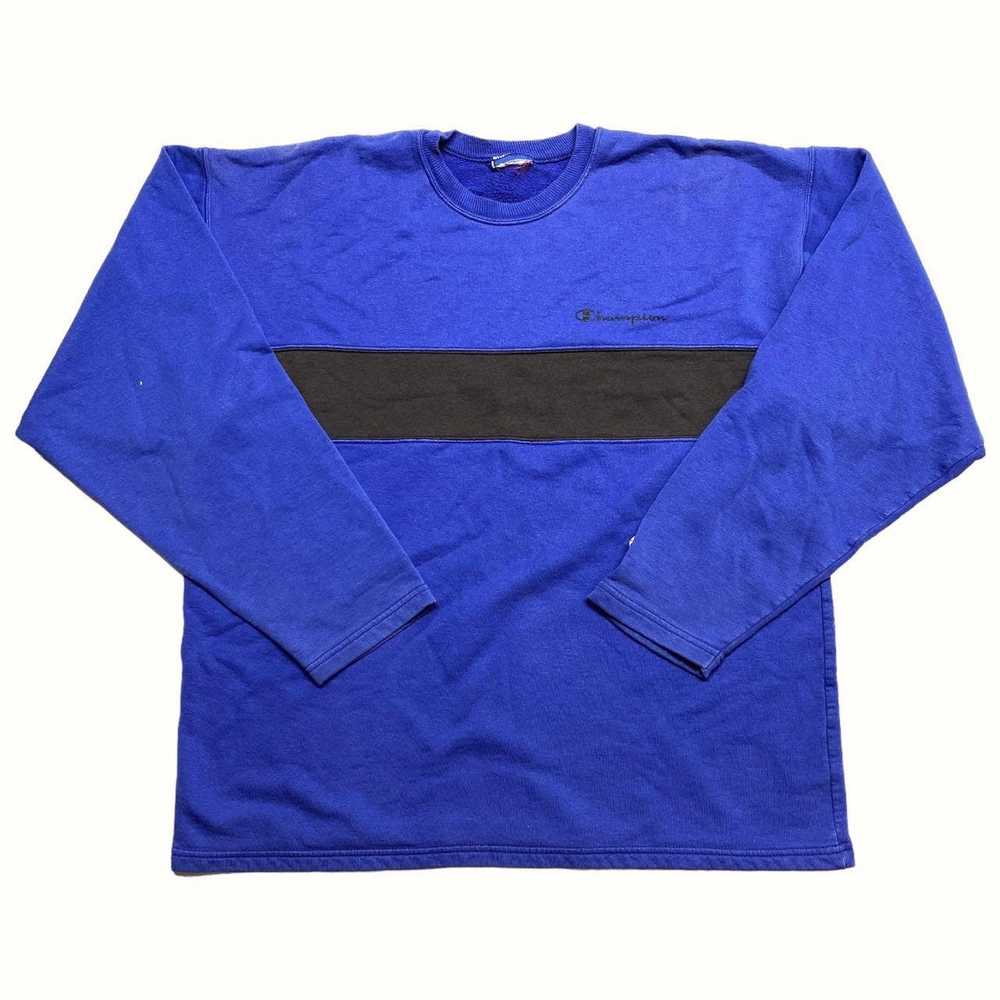 Champion CHAMPION Vintage Indigo Blue Black Strip… - image 1