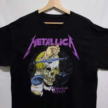 Band Tees × Metallica Metallica Damaged Justice R… - image 1