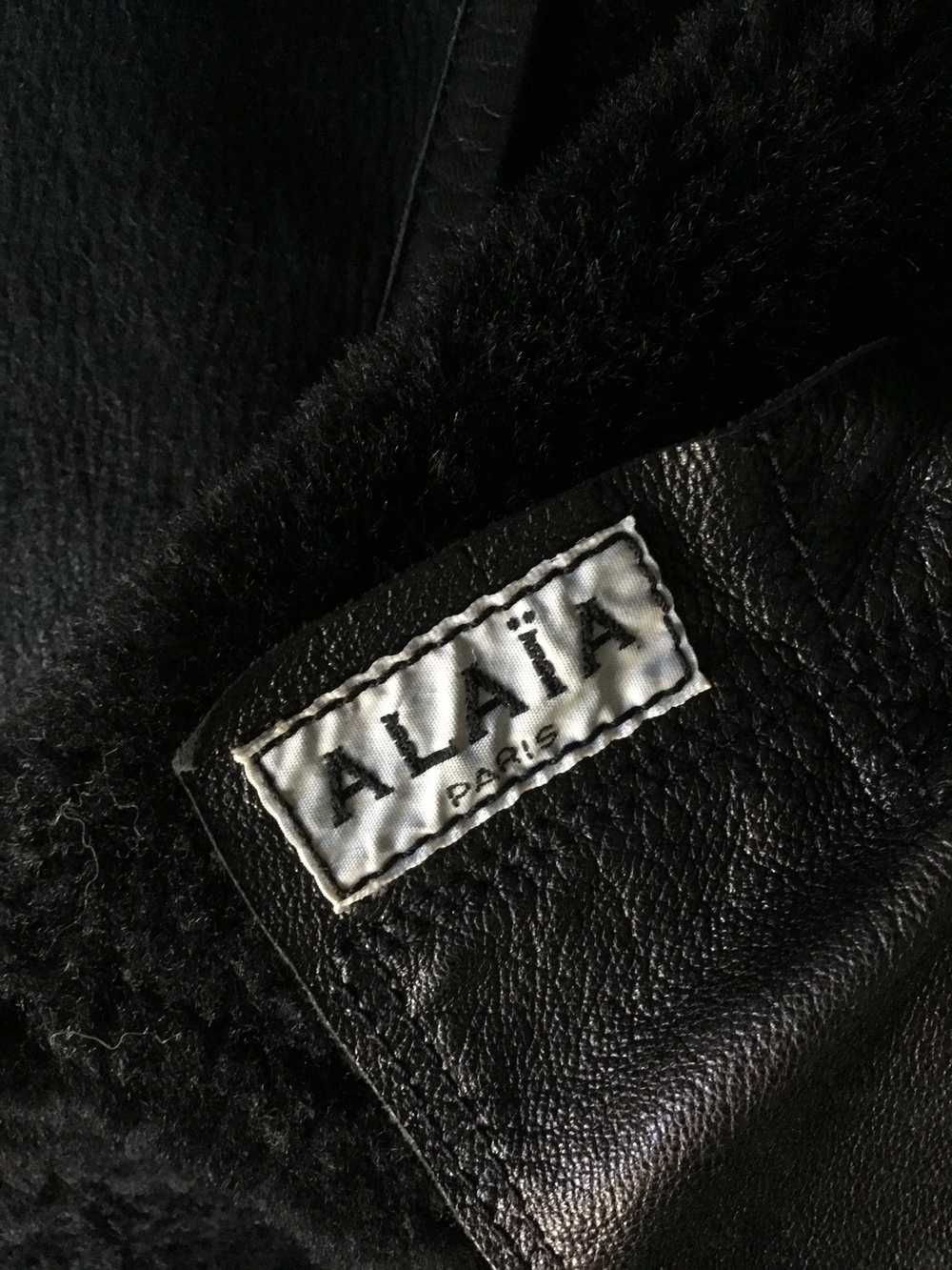 Alaia Alaia Black Shearling Jacket - image 12