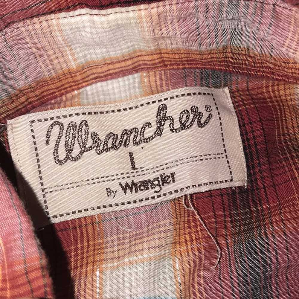 Wrangler VINTAGE WRANGLER WRANCHER PEARL SNAP BUT… - image 2