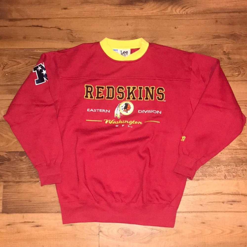 Lee VINTAGE REDSKINS ALL EMBROIDERED CREW NECK - image 1