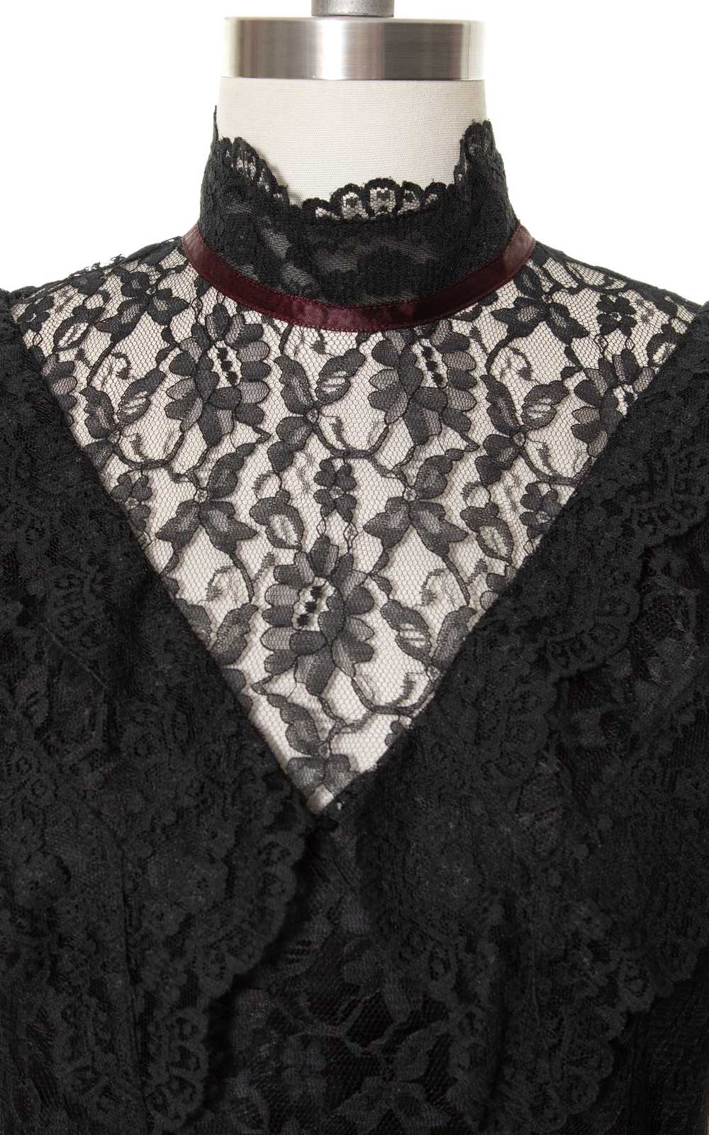 1980s GUNNE SAX Victorian Lace Blouse | small - image 2