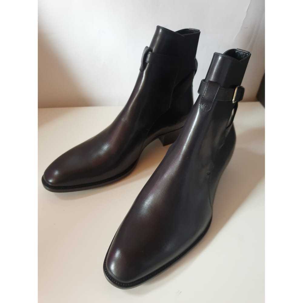 Saint Laurent Wyatt Jodphur leather boots - image 4