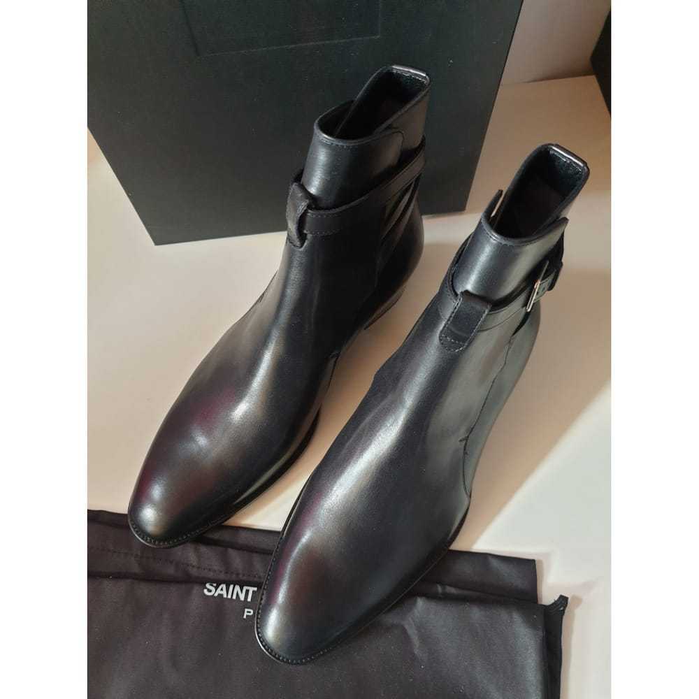 Saint Laurent Wyatt Jodphur leather boots - image 9