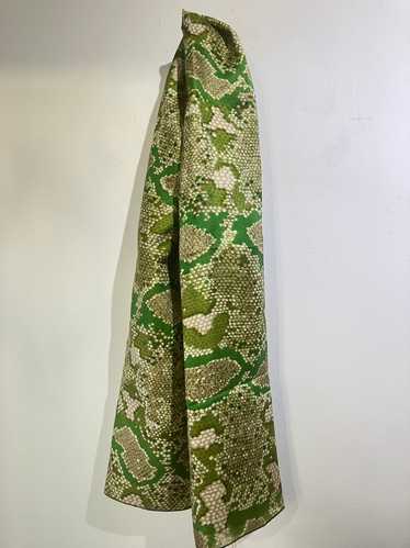 Vintage Green Snake Skin Scarf