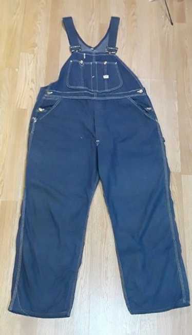70s Lee USA OVERALL VINTAGE XL-XXL 濃紺 希少 Lee Coverall Men's Reproduction of Union-All Long Sleeve