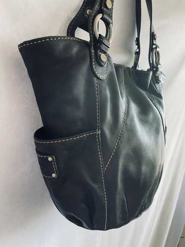 TIGNANELLO shoulder bag Soft leather black/beige s