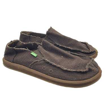 Sanuk Mens Flip Flop Sandals Size 8 Brown Stylish Lightweight & Comfortable  Shoe